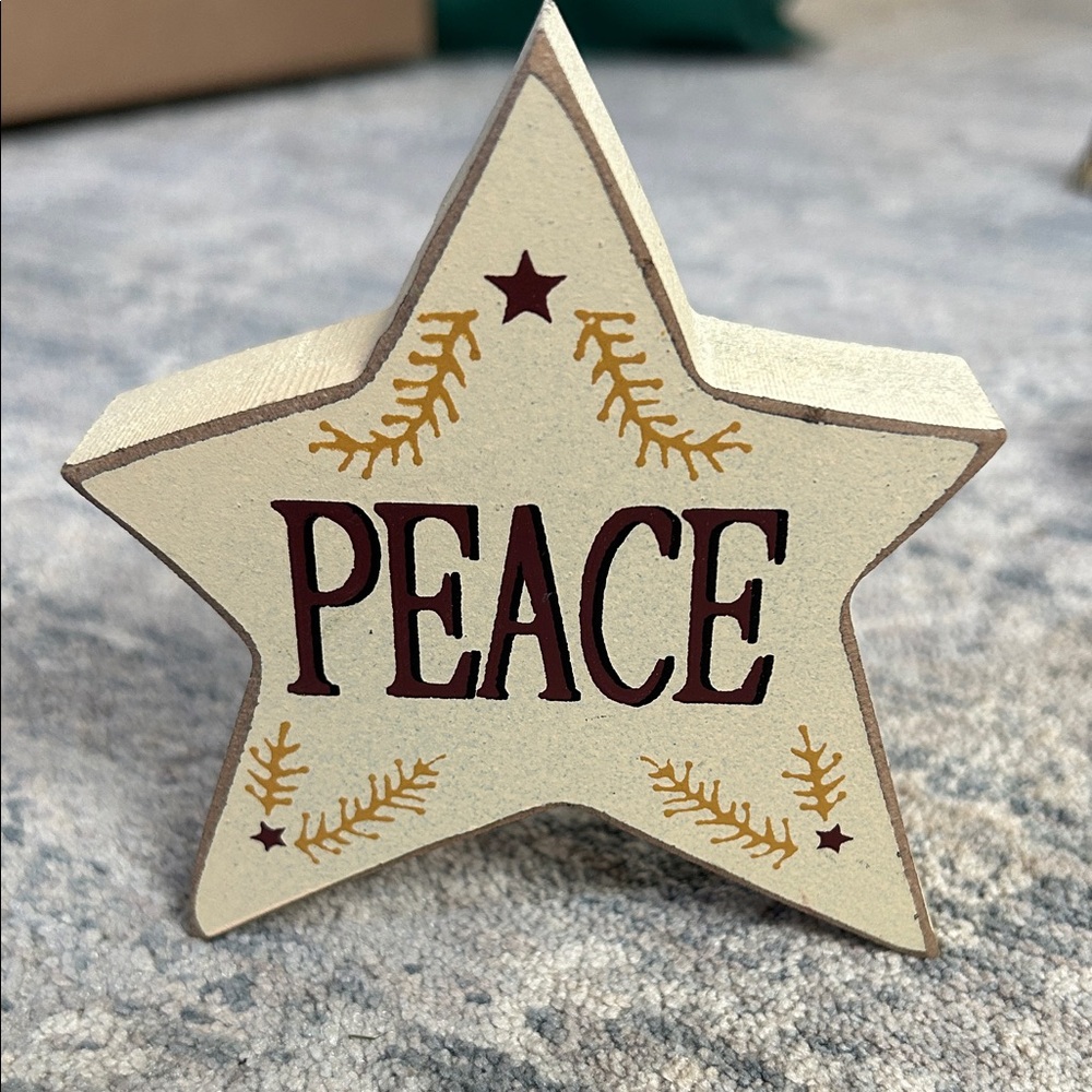 Wooden Star Decoration - 4”